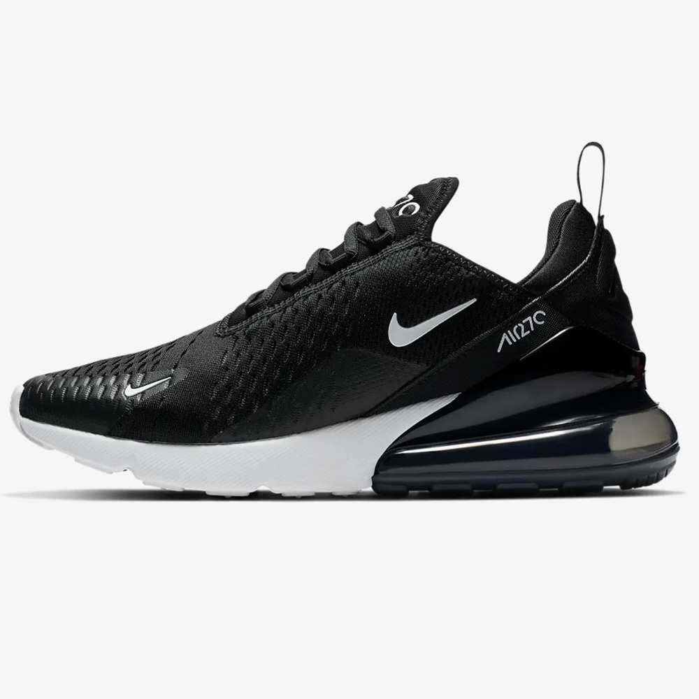 Nike Air Max 270 Black White Athletic Shoes